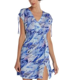 Indonesië Zomerjurk Met Korte Mouwen