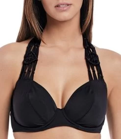 Hoge Bikinitop Met Beugel Macramé