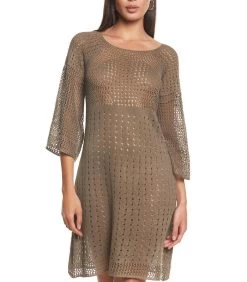 Driekwart Mouw Gehaakte Strandjurk